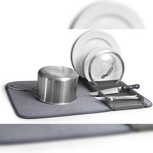 Umbra UDRY Rack and Microfiber Dish Drying Mat